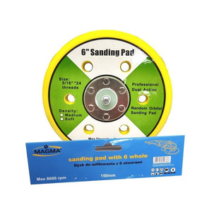 Tarcza dysk do szlifierki na rzep 150mm 6 dziur 6" 5/16" sanding pad backing with hole 150 zdjęcie nr 2