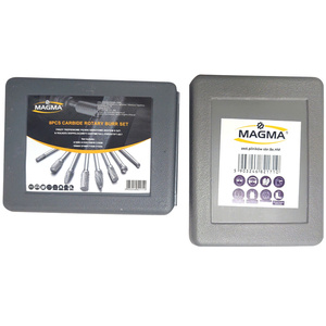 Zestaw 8 sztuk frezów HM widiowych do metalu pilniki obrotowe Magma węglik spiekany pilników obrotowych zdjęcie nr 7