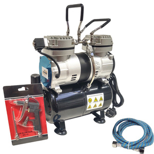 Aerograf AB 186K z kompresorem dwutłokowym do malowania 30T zestaw lakierniczy AB-186K zdjęcie nr 18