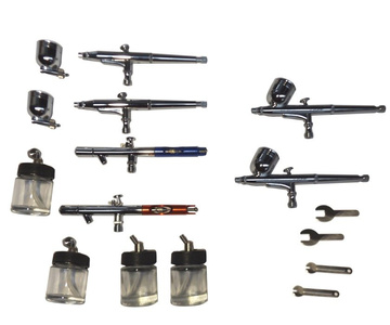 Aerograf - profesjonalny TG612 zestaw 6 szt aerografy zestaw aerografów do aerografii MAGMA TG-AB612 zdjęcie nr 2