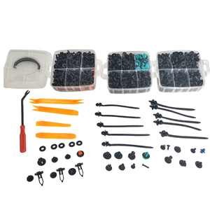 Spinki kołki klipsy samochodowe do tapicerki auta 655 ele zestaw + ściągacz 010368NB zdjęcie nr 2