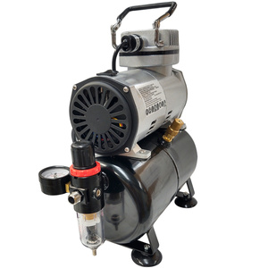 Kompresor z butlą kompresor do aerografu oryginał TC-20T + Aerograf AB136K AB 136K AB-136K bez logo super jakość do aerografii mini Airbrush compressor zdjęcie nr 14