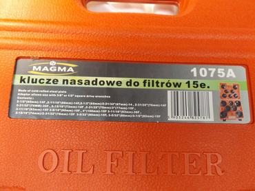 Klucze nasadowe do filtrów zest.kluczy 15el. filtra zestaw 1075A zdjęcie nr 14