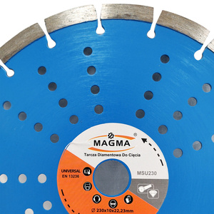 Tarcza diamentowa segmentowa do cięcia betonu 230x22,2mm MSU230 universal Magma MSU 230x22,2 230 x 22,2 230x22,2mm zdjęcie nr 5