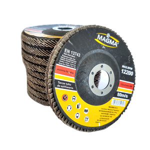 Tarcza tarcze do metalu szlifowania lamelka listkowa 125mm gr36 P36 Magma Tarcza lamelkowa Elektrokorund płytkowa płytkowe zdjęcie nr 3
