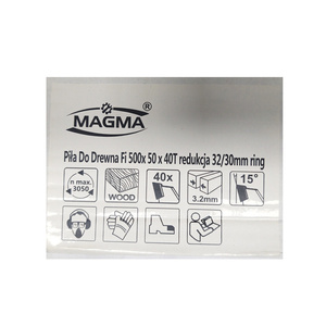 Piła tarcza tarcze do cięcia drewna 500mm 40t z widią 500x50 mm x 40 zębów widiowa Magma 500x50x40t red 32 mm 30mm 500x32 500x30 zdjęcie nr 2