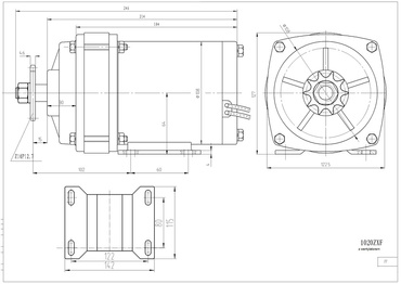 Silnik 12V 300W elektrycznego 1020ZXF silnik z przekładnią zdjęcie nr 6