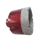 Wiertło nasypowe 60 mm z gwintem M14 czerwone gresu gres otwornica koronka glazura