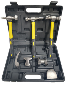 Młotki blacharskie kowadełka zestaw blacharski 7el młotek młotków kowadło 1007F 7PCS Professional Sheet Metal Hammer Set zestaw blacharski 02640   zdjęcie nr 25