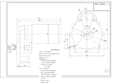 Silnik elektryczny z przekładnią 12V 200W 7716 7716GZ 7712LZ 7716LZ zdjęcie nr 6