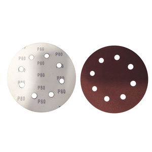 Krążki ścierne 180 mm papier na rzep gr. 80 z otworami 10 szt ścierny krążek samoprzylepne otwory 110mm zdjęcie nr 11