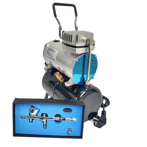 Zestaw kompresor z butlą + aerograf AB-180 AB 180 AB180 0.5mm dysza aerograf zdjęcie nr 15