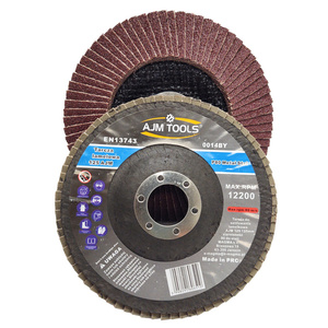 10 sztuk tarcz tarcze do metalu szlifowania lamelka listkowa 125 mm 125mm gr80 P80 AJM Tools Tarcza lamelkowa Elektrokorund płytkowa płytkowe zdjęcie nr 1