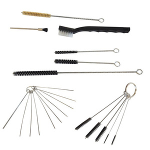 Zestaw szczoteczek do czyszczenia aerografów zestaw szczotek przetyczek wyciory 17 elementów AH507 zdjęcie nr 3