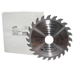 Piła tarcza tarcze do cięcia drewna 115mm 24t z widią 115x22,2/20 mm x 24 zębów widiowa AJM Tools 115x22,2x24t zdjęcie nr 1
