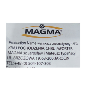 Pistolet wyciskacz pneumatyczny mas uszczelniania pneumatyczny FG13 + 5 dysz 600 ml zdjęcie nr 7