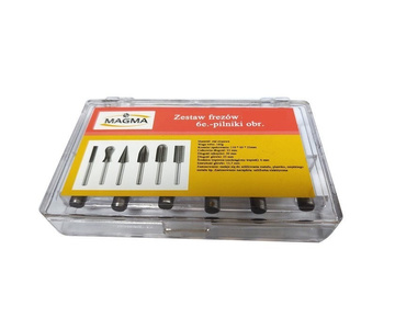 Zestaw frezów trzpieniowych do drewna tworzywa sztuczne pilniki 6mm frez 6 el frezy trzpieniowe zdjęcie nr 5