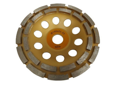 Zestaw tarcz diamentowych garnkowych 150 x 22 dwurzędowa i turbo DCWD / DCWT 150x22 segmentowa zdjęcie nr 4