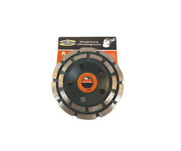 Tarcza diamentowa segmentowa garnkowa 125x22,23 zielona profesjonalna PROFI MCWD125P Magma głowica do szlifowania betonu podwójny segment zdjęcie nr 11
