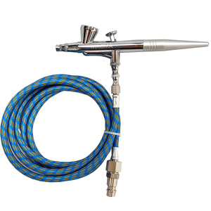 Aerograf 207 dwufunkcyjny dysza 0,4 AB-207 wężyk króciec do malowania paznokci zdjęcie nr 10