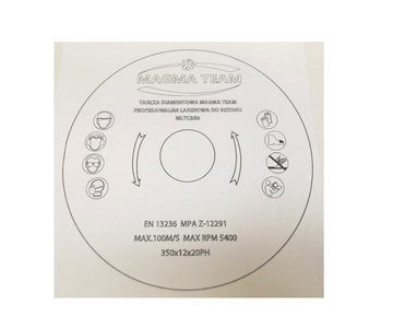Tarcza diamentowa do betonu pro laserowa 350x20mm MLTC350 Turbo Stihl Magma MLTC 350x20 350 x 20 350x20mm zdjęcie nr 9