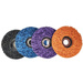 Zestaw ściernic tarcz tarcze do szlifowania metalu stali z włókniną czarna pomarańczowa fioletowa niebieska 125 dysk krążek do usuwania rdzy farby włosy murzyna BRICK METAL WOOD zdjęcie w nawigacji nr 1
