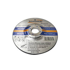 Tarcza do szlifowania metalu stali 125x6,0mm MAGMA Premium 125x6 125 x 6 zdjęcie nr 2
