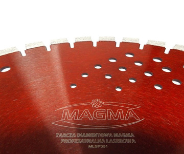 Tarcza diamentowa laserowa do betonu MAGMA 350 x 15 x 25,4 MLSP351 350mm kamień polny MLSP 350x25,4 350 x 25,4 350x25,4mm zdjęcie nr 2