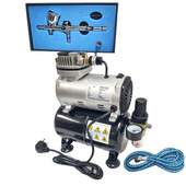 Zestaw kompresor do aerografów z butlą TC20T + AB180 0,8 nowy typ dysz AB-180 AB 180