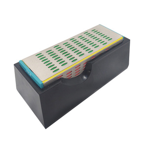 Osełka czterostronna do noży kamień szlifierski ostrzenia ostrzałka 4 gradacje ostrzałka diamentowa 030273NB zdjęcie nr 7