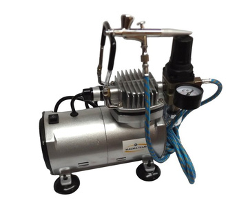 Zestaw do aerografii kompresor TC-20C + aerograf AB-207 zdjęcie nr 6