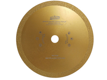 Tarcza diamentowa złota ciągła 230mm 15mm do stali vacuum Magma 82023910 do cięcia żeliwa 230x22,2 230 x 22,2 230x22,2mm rurażer zdjęcie nr 3