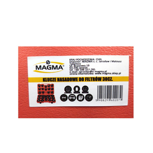 Klucze nasadowe do filtrów oleju zestaw kluczy 30el. 1076A Klucze nasadowe do filtrów oleju nasadki zdjęcie nr 7