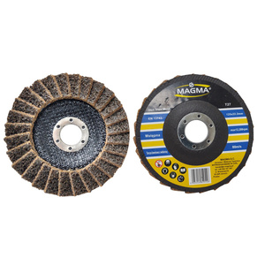 Tarcza lamelowa z włókniny 125 zielona szlifowania polerowania włóknina lamelka listkowa zdjęcie nr 2