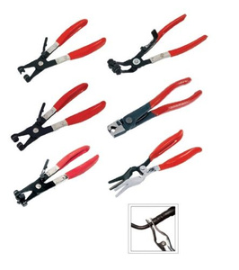 Szczypce z linką kleszcze do opasek przewodów zaciskowych taśmowych z długą linka 9el. 1252 1048B zdjęcie nr 8