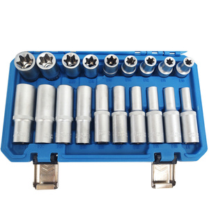 Klucze nasadowe TORX 20 ele 1/2 E8-E24 nasadki klucze nasadowe TORX krótkie długie zdjęcie nr 2