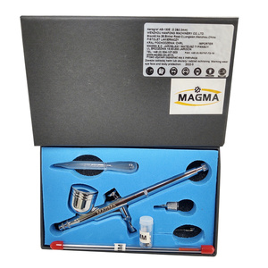 Kompresor do aerografów z butlą TC862T z dwoma wentylatorami + AB130 0,2 +0,3 + wężyk 1/8-1/4 Aerograf AB130 AB-130 wysoka jakość do aerografii AIRBRUSCH AB 130 zdjęcie nr 3