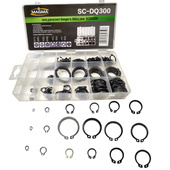 Zestaw pierścieni zewnętrznych Seeger'a 300e zab pierścienie segera zewnętrzne seegera seeger rings