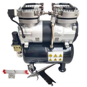 Aerograf AB116K 4 dysze z kompresorem dwutłokowym do malowania 30T zestaw lakierniczy AB-116K zdjęcie nr 5