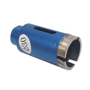 Wiertło diamentowe 30 mm z gwintem M14 niebieskie granitu otwornica koronka kamień zdjęcie nr 2