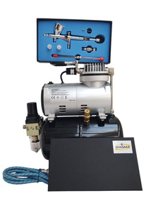 Zestaw malarski kompresor 20T z butlą z aerografem AB180S AB-180S zdjęcie nr 11