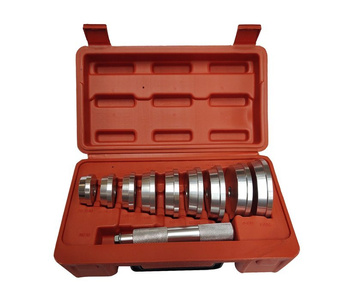 Zestaw do demontażu łożysk 10 elementów ściągacz do pras, wyciskania osiowego talerze prasy 1285 montażu uszczelniaczy 40-81mm wciskania 1014D tule zdjęcie nr 11