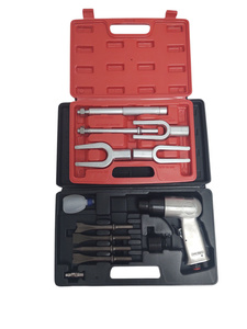 Przecinak blacharski młotek pneumatyczny AT2010K/RSG komplet dłut 4 elementowy AT-010K MT-1029 + Nasadka igłowa młotka pneumatycznego QRC41280 + Ściągacz zestaw ściągaczy drążków kierowniczych 10-009-014 1011D zdjęcie nr 3