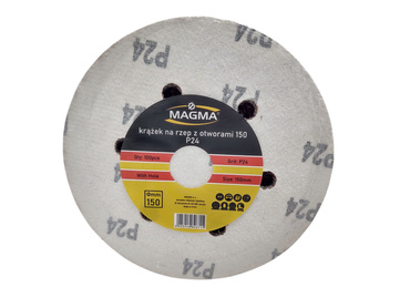 Krążki ścierne 150mm papier na rzep gr 24 z otworami 100szt ścierny krążek samoprzylepne zdjęcie nr 2