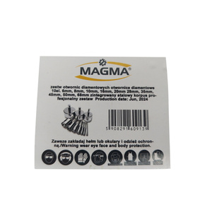 Zestaw otwornic diamentowych otwornice diamentowe 10el. 6mm, 8mm, 10mm, 16mm, 20mm 28mm, 35mm, 45mm, 50mm, 68mm zintegrowany stalowy korpus profesjonalny zestaw zdjęcie nr 7