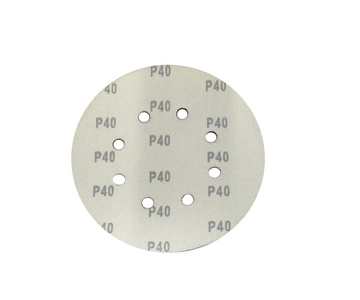Krążki ścierne 180 mm papier na rzep gr. 240 z otworami 10 szt ścierny krążek samoprzylepne zdjęcie nr 7