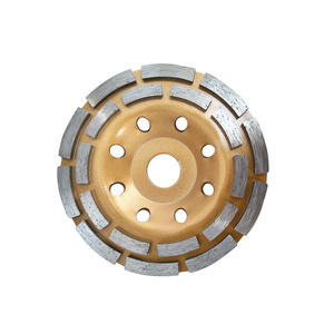 Zestaw 10 sztuk tarcz tarcza diamentowa garnkowa 125x22,2 segmentowa Dz-3 diament 3mm AJM Tools głowica do szlifowania betonu podwójny segment zdjęcie nr 2