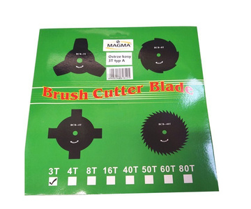 Nóż ostrze do kosy spalinowej 3 zębny 3T piła tnąca tarcza Metal blade typ A trójząb zdjęcie nr 4