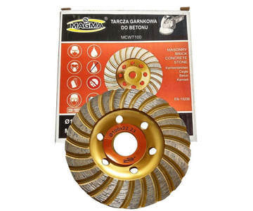 Zestaw 3 tarcz tarcza diamentowa garnkowa turbo 100x22,2 DCWT100 diament 4mm Magma zdjęcie nr 2