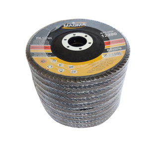 Tarcza tarcze do metalu szlifowania lamelka listkowa 125mm gr100 P100 Magma Tarcza lamelkowa Elektrokorund płytkowa płytkowe 80 listków zdjęcie nr 6